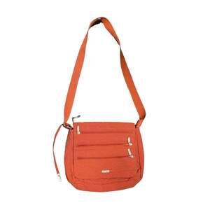 Baggallini Town Bag Nylon Messenger Crossbody Purse Multiple Zipper Minimalist